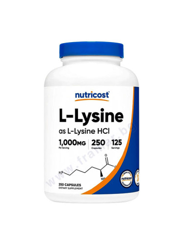 НУТРИКОСТ L-ЛИЗИН ХИДРОХЛОРИД капсули 500 мг * 250