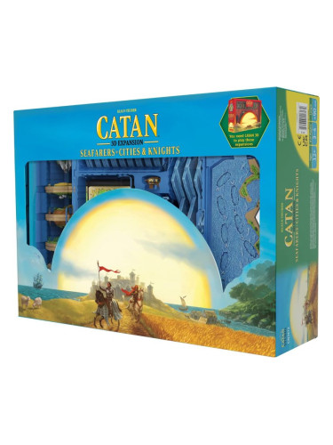  Разширение за настолна игра CATAN: 3D Expansions - Seafarers + Cities &amp; Knights