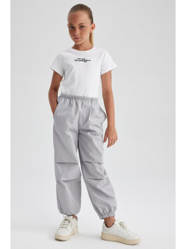 DEFACTO Girl's Parachute Cotton Trousers