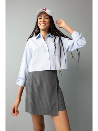 DEFACTO Striped Capped Mini Skirt