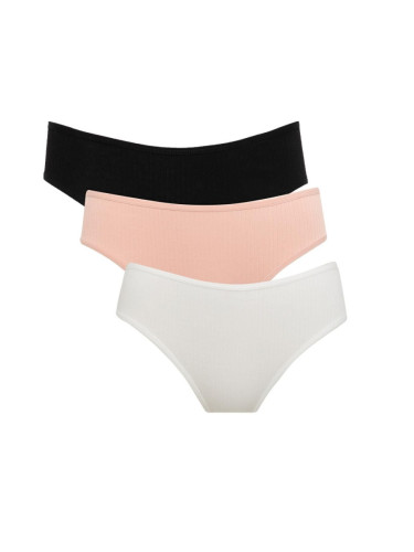 DEFACTO Fall In Love Rib 3-Pack Slip Panties