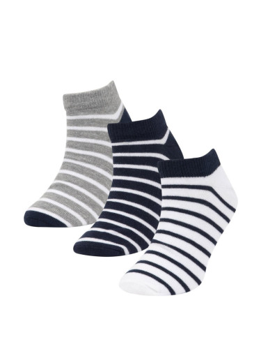 DEFACTO Boy's 3-Piece Cotton Booties Socks