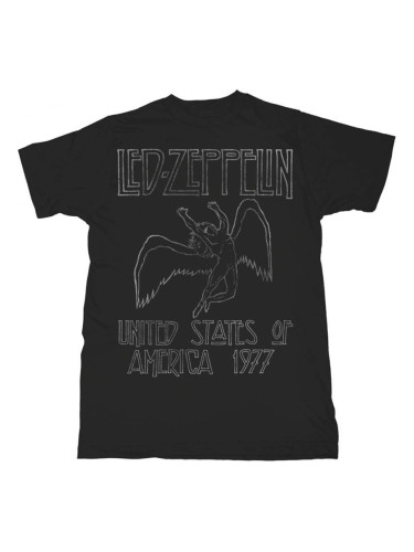 Led Zeppelin Риза USA '77. Unisex Black XL