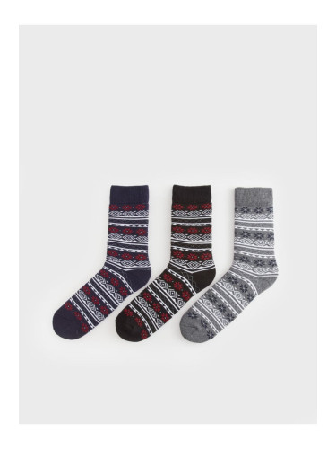 LC Waikiki Patterned Men's Socks 3-Piece