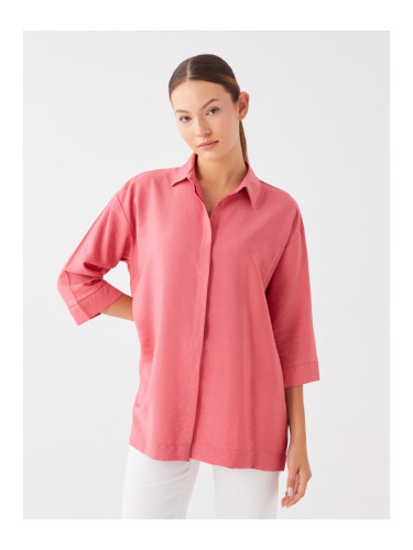 LC Waikiki Plain Long Sleeve Oversize Women's Shirt