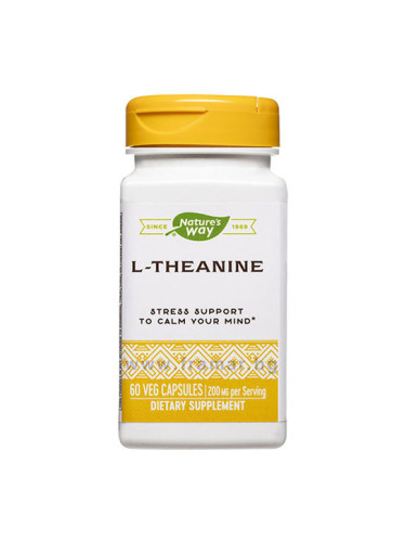 L-ТЕАНИН капсули * 60 NATURE'S WAY