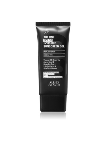 Allies of Skin The One Invisible Suncscreen Gel невидим матиращ гел SPF 50 50 мл.