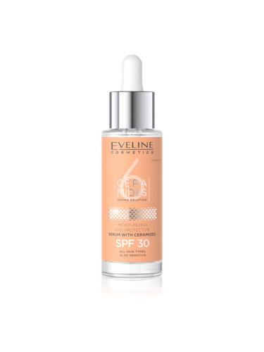 Eveline Cosmetics 6 Ceramides защитен серум за суха и чувствителна кожа SPF 30 30 мл.