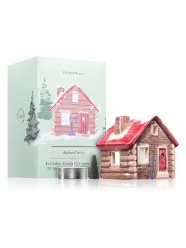 Paddywax Ceramic Houses Alpine Chalet подаръчен комплект