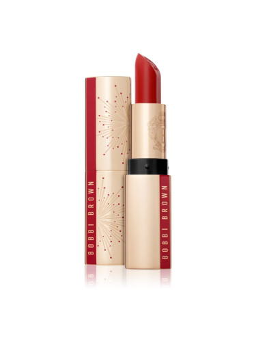 Bobbi Brown Holiday Luxe Lipstick луксозно червило с хидратиращ ефект цвят Parisian Red 3,5 гр.