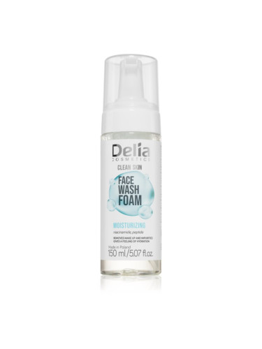 Delia Cosmetics Clean Skin почистваща пяна за лице с хидратиращ ефект 150 мл.