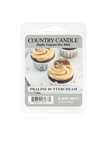 Country Candle Praline Buttercream восък за арома-лампа 64 гр.