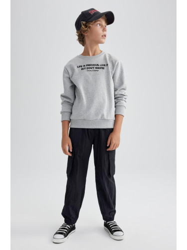 DEFACTO Boys Cargo Jogger Cuff Parachute Trousers