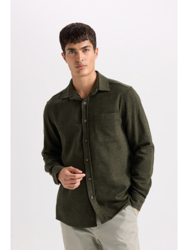 DEFACTO Regular Fit Shirt Collar Lumberjack Long Sleeve Shirt