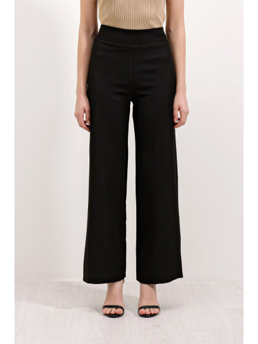 Bigdart 6633 High Waist Wide Leg Trousers - Black