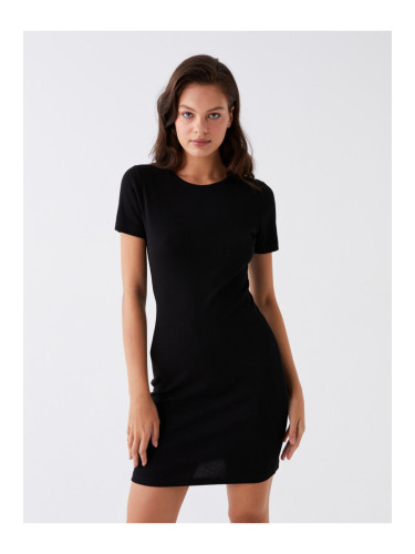 LC Waikiki Crew Neck Straight Short Sleeve Women's Dress