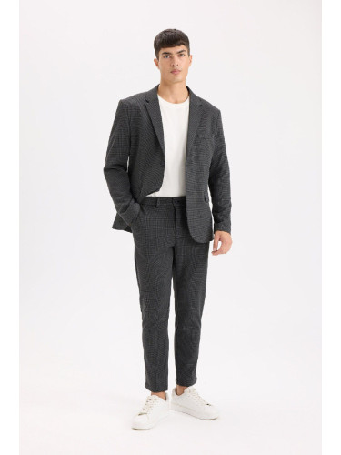 DEFACTO Gabardine Trousers Tailored Regular Fit Pocket Straight Leg