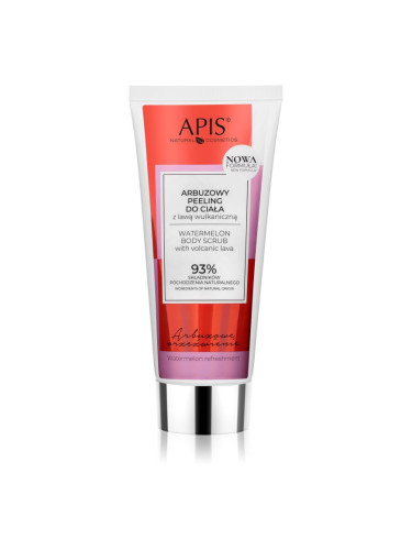 Apis Natural Cosmetics Watermelon Refreshment пилинг за тяло with volcanic lava 200 мл.