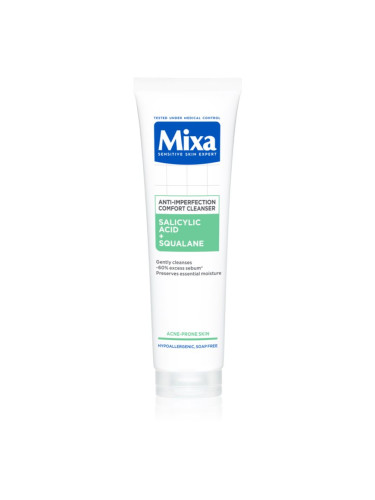 MIXA Anti-Imperfection Comfort Cleanser почистващ гел за лице против несъвършенствата на акнозна кожа 150 мл.