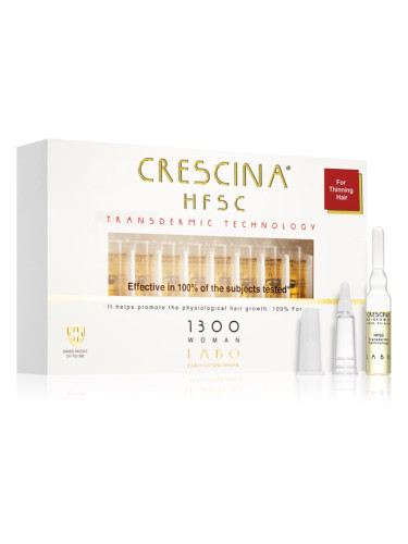 Crescina Transdermic 1300 Re-Growth грижа за растеж на косата за жени 20x3,5 мл.