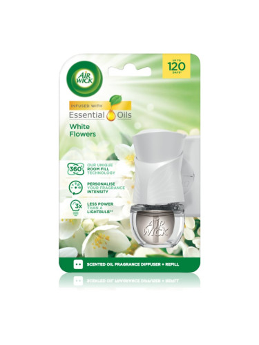 Air Wick White Flowers Electric пълнител за електрически дифузер 19 мл.