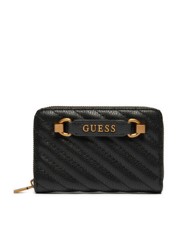 Малък дамски портфейл Guess SWQB94 95140 Черен