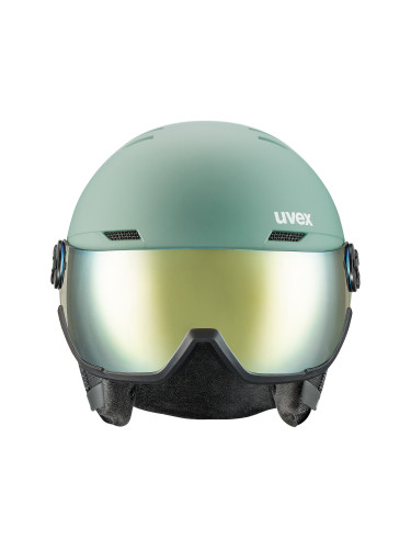 Скиорска каска Uvex Wanted Visor 56/6/262/11/05 Зелен