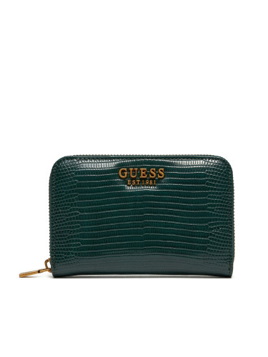 Голям дамски портфейл Guess SWKB95 06140 Зелен