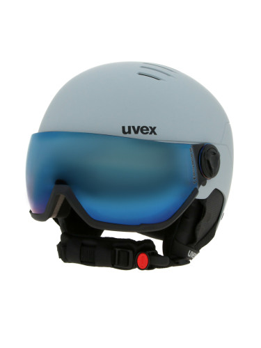 Скиорска каска Uvex Wanted Visor 56/6/262/30/05 Сив