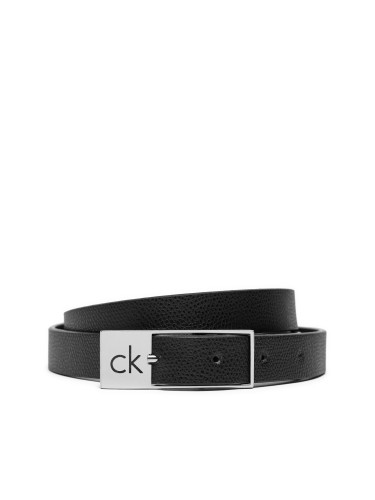 Дамски колан Calvin Klein Ck Cut Square Buckle 2.0_Caviar K60K612864 Черен