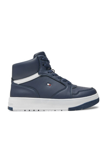 Tommy Hilfiger Сникърси Mid Cutlace-Up Sneaker T3X9-33641-1351 S Тъмносин