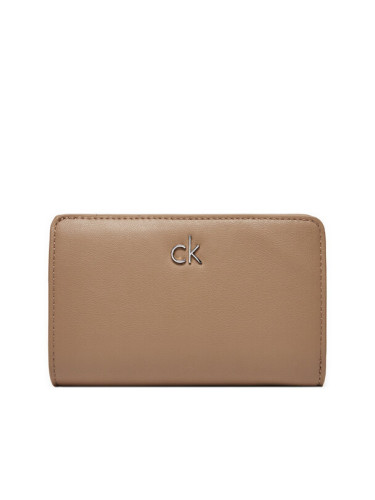 Calvin Klein Голям дамски портфейл Ck Daily Medium Bifold_Pbl K60K613075 Бежов