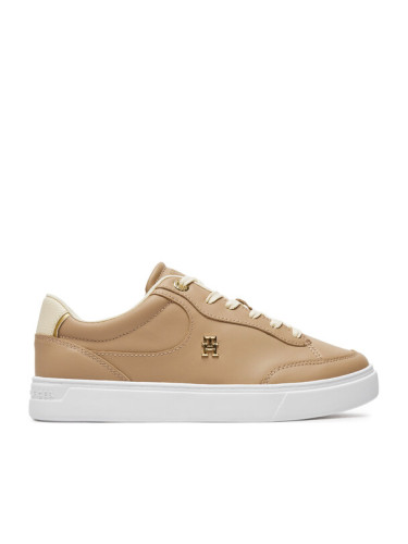 Tommy Hilfiger Сникърси Essential Chic Court Sneaker FW0FW08322 Бежов