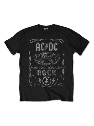 AC/DC Риза Cannon Swig Vintage Unisex Black 2XL