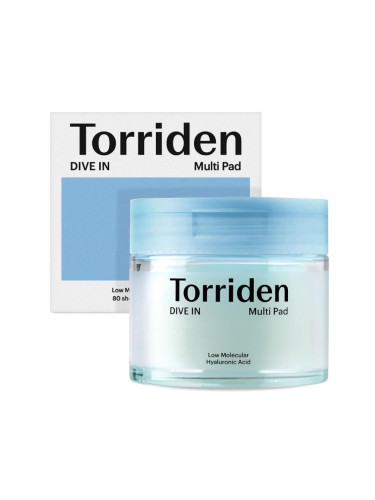 Ексфолиращи тонер падове с хиалуронова киселина Torriden DIVE-IN Low Molecular Hyaluronic Acid Multi Pad