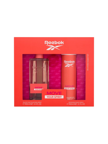 Reebok Move Your Spirit Подаръчен комплект EDT 100 ml + дезодорант 150 ml увредена кутия