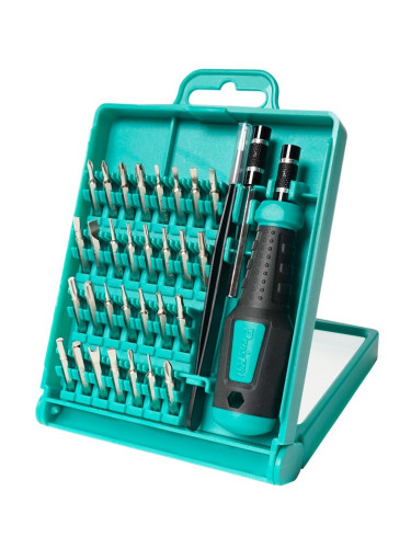 Отвертка с тресчотка и битове, 33 сменяеми накрайника, SD-9826, PRO'S KIT