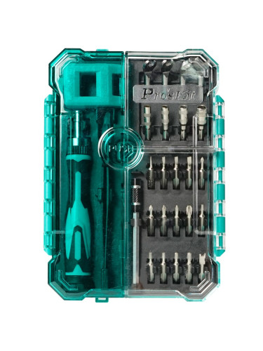 Комплект отвертка с тресчотка,  27 части, SD-9827M, PRO'S KIT