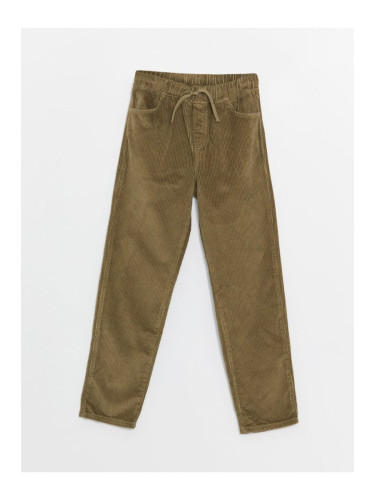 LC Waikiki Basic Velvet Boy's Trousers with Elastic Waist