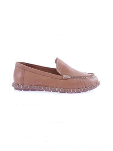 DGN 603-23y Women's Sewing Detailed Loafer Shoes