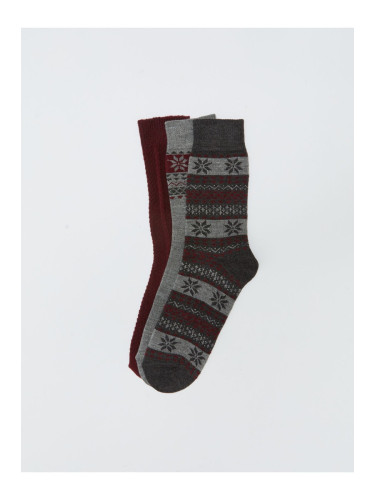 LC Waikiki Patterned Men's Socks 3-Piece