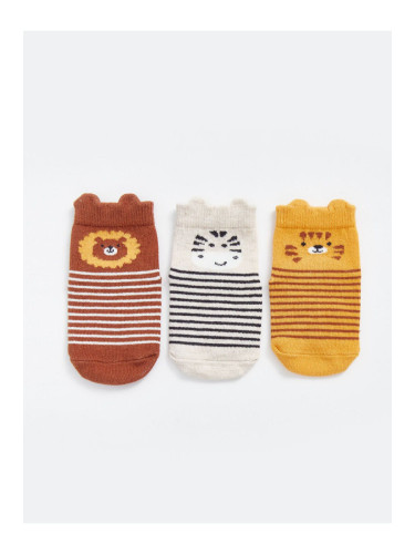 LC Waikiki Lcwk Printed Baby Boy Socks 3-Piece