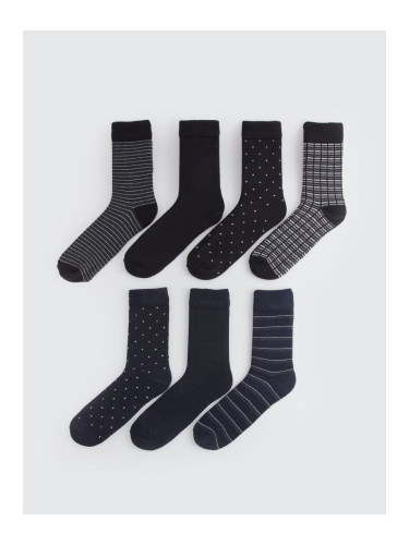 LC Waikiki MEN'S PATTERNED COTTON 7-PIECE SOCKET SOCKS