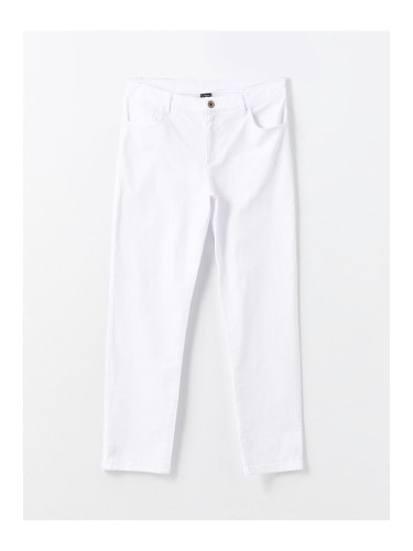 LC Waikiki LCW Kids Buxe White Adjustable Waist Elastic Boy Trousers