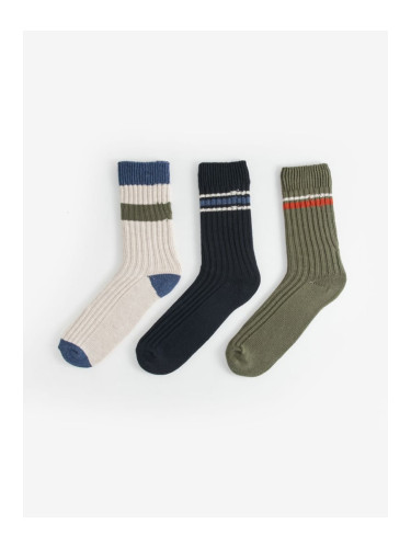 LC Waikiki 3-Pack Men's Color Block Socks