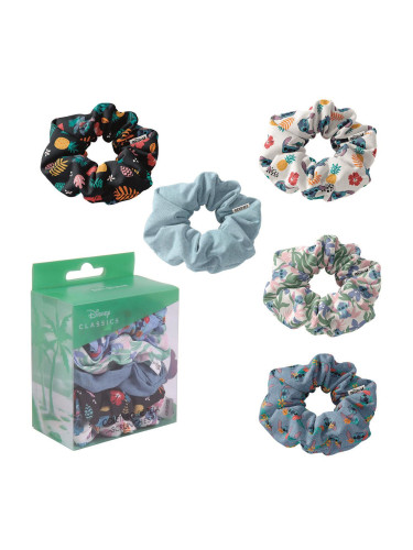 HAIR ACCESSORIES SCRUNCHIES 5 PIECES STITCH