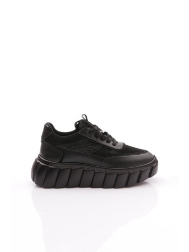 DGN 506 Women's Lace-Up Sneaker Shoes Black Black