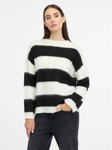 Orsay Black striped women's sweater - Women's