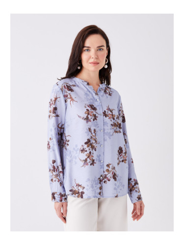 LC Waikiki Wacky Collar Floral Long Sleeve Women's Blouse