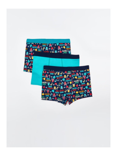 LC Waikiki Printed Boy's Boxer Set of 3